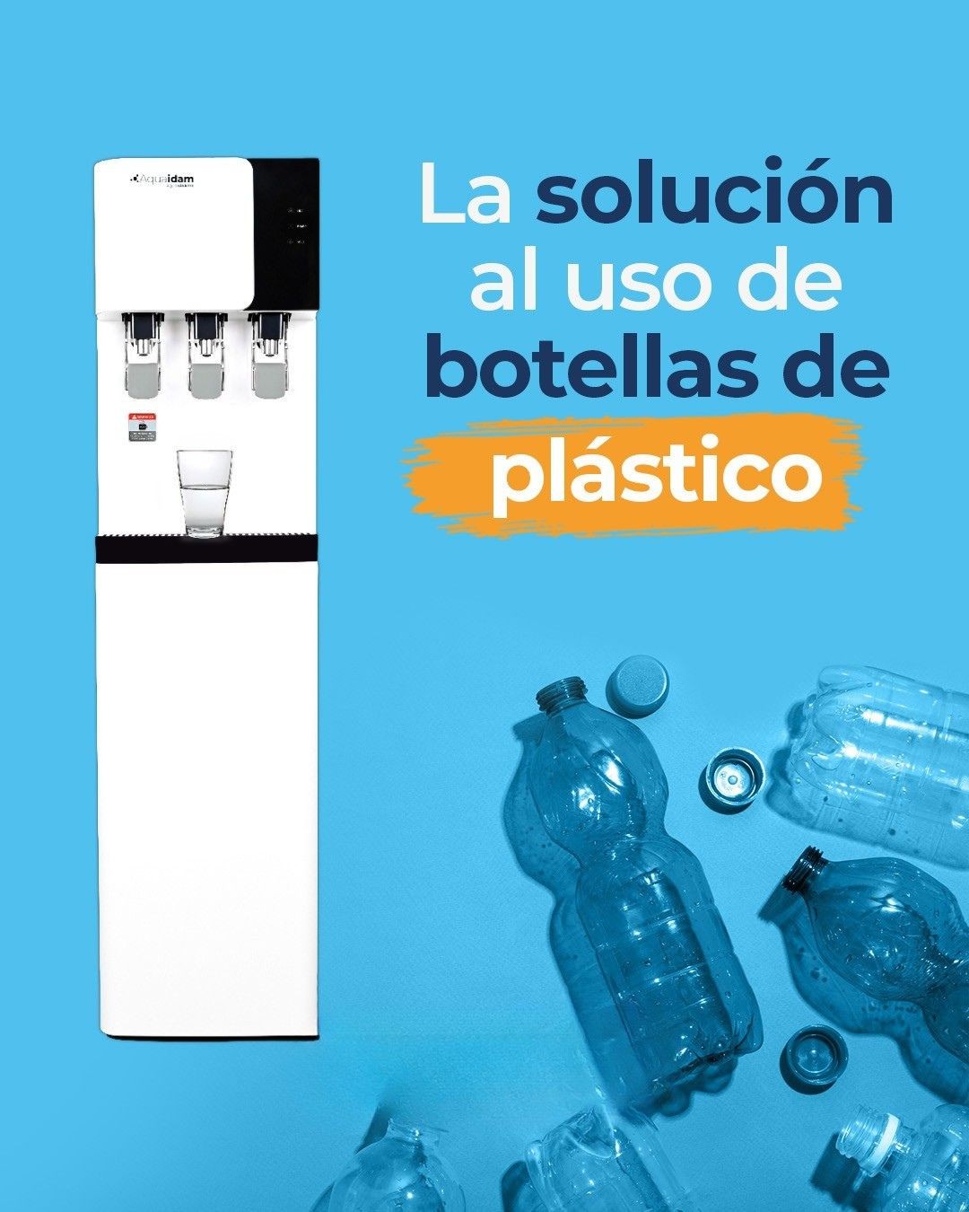 Solución Aquaidam contra plásticos y problemas de agua